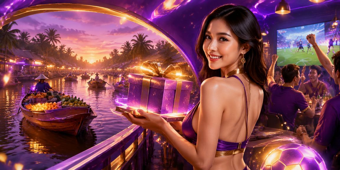 Không khí sôi động vùng Mekong với ánh đèn neon và ưu đãi nạp tiền hấp dẫn